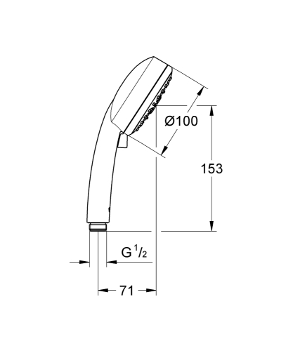 Grohe New Tempesta Cosmopolitan 100 kézizuhany IV 27573002