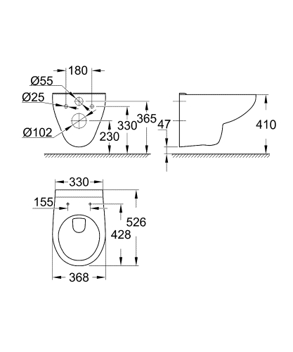 Grohe Rapid SL Projekt falsík alatti wc tartály komplett szett SZP-GR13 (38840000, 38732000, 39491000, 39492000)