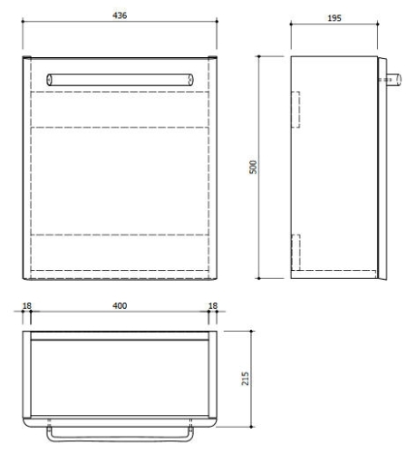 Sapho LATUS VII mosdótartó szekrény, ezüst tölgy (55911)