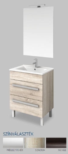 Tboss Solo Premium komplett fürdőszoba bútor 75 cm-es, sonoma