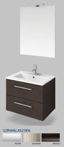 Tboss Solo Milano komplett fürdőszoba bútor 60 cm-es, wenge