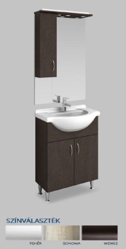 Tboss Solo Bianka komplett fürdőszoba bútor 75 cm-es, wenge