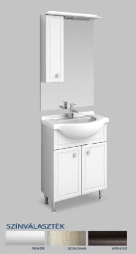Tboss Solo Plusz komplett fürdőszoba bútor 65 cm-es, sonoma