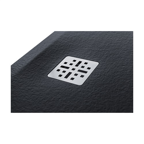 Marmy Dolomite öntött márvány zuhanytálca 80x120 cm, matt fekete 80 7640 80 12 54