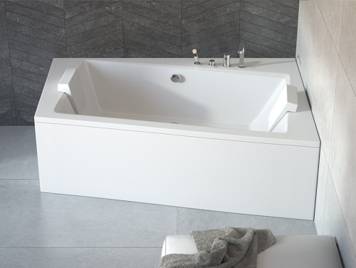 Besco INFINITY 170x110 cm jobbos aszimmetrikus kád, fehér WAI-170-NP