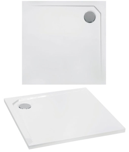 Besco Acro 90x90 cm-es szögletes, öntött márvány zuhanytálca