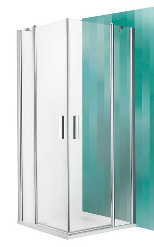 Roltechnik Tower Line TDO1/900 szögletes zuhanykabin (brillant, transparent, 724-9000000-00-02)