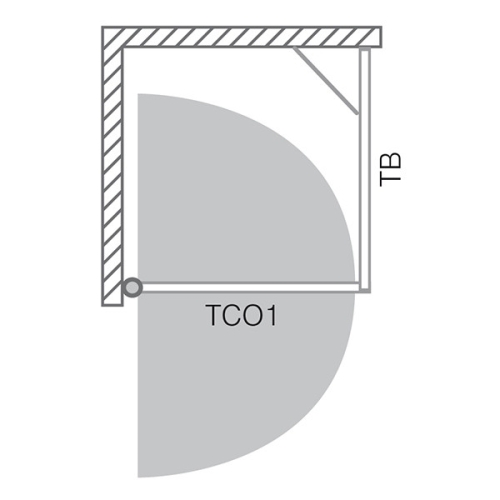 Roltechnik Tower Line TBL/900 zuhanyfal (brillant, intimglass, 725-900000L-00-20)