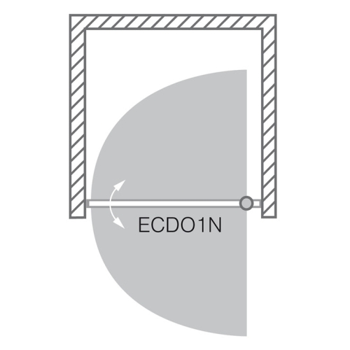 Roltechnik Exclusive Line ECDO1N/800 zuhanyajtó (EGY AJTÓT TARTALMAZ!) (brillant, transparent, 562-8000000-00-02)