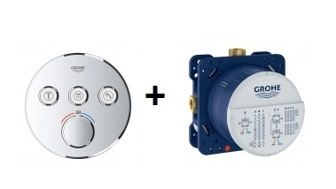 Grohe Grohtherm SmartControl termosztátos színkészlet beépítőtesttel SZP-GR9 (29121000, 35600000)