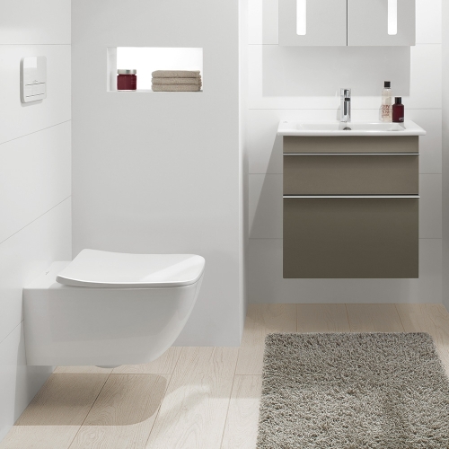 Villeroy & Boch Venticello Directflush (perem nélküli) fali wc kombipack, wc ülőkével 4611RL01 (4611 RL 01)