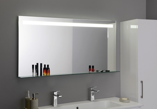 Sapho BRETO 120x60cm LED tükör üveg polccal BT120