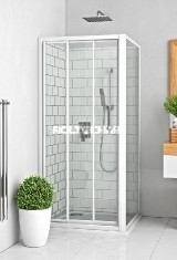 Roltechnik Lega Line PD3N/800 háromrészes zuhanyajtó (brillant, transparent, 413-8000000-00-02)