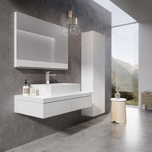 Ravak SB Formy 460 magas faliszekrény jobbos, fehér X000001041