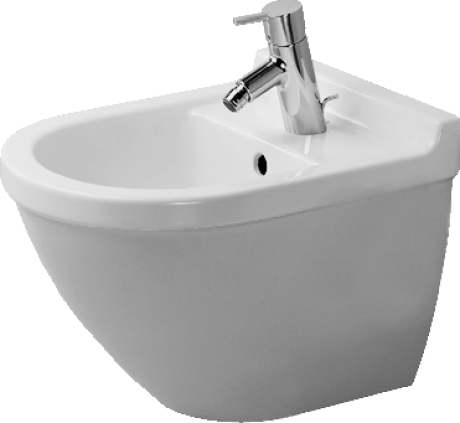 Duravit Starck 3 Compact fali bidé WonderGliss felülettel 22811500001