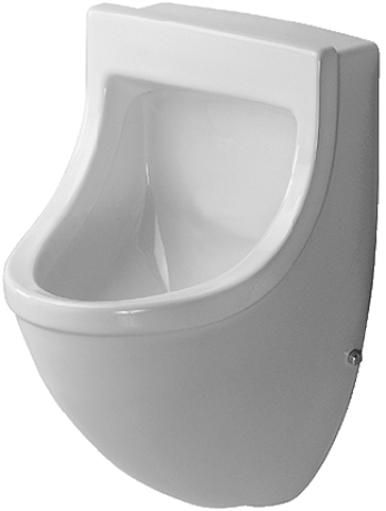 Duravit Starck 3 hátsó vízbekötésű piszoár WonderGliss felülettel, légy matricával 08213500071