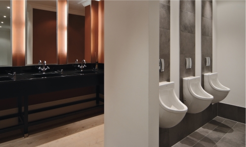 Duravit Starck 3 hátsó vízbekötésű piszoár, légymatricával 0821350007