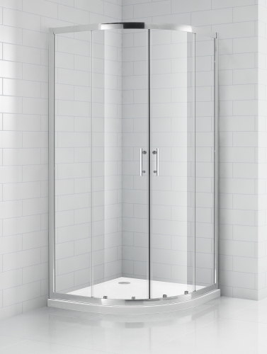 Roltechnik OBR2 80x80 cm negyedköríves zuhanykabin öntött márvány zuhanytálcával (brillant, transparent, 810-0000048-00-02)