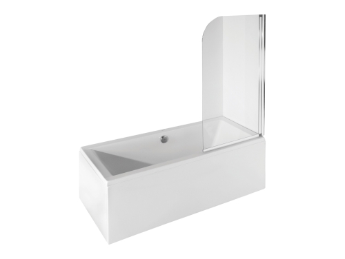 Besco QUADRO 165x75 cm egyenes kád, fehér WAQ-165-PK