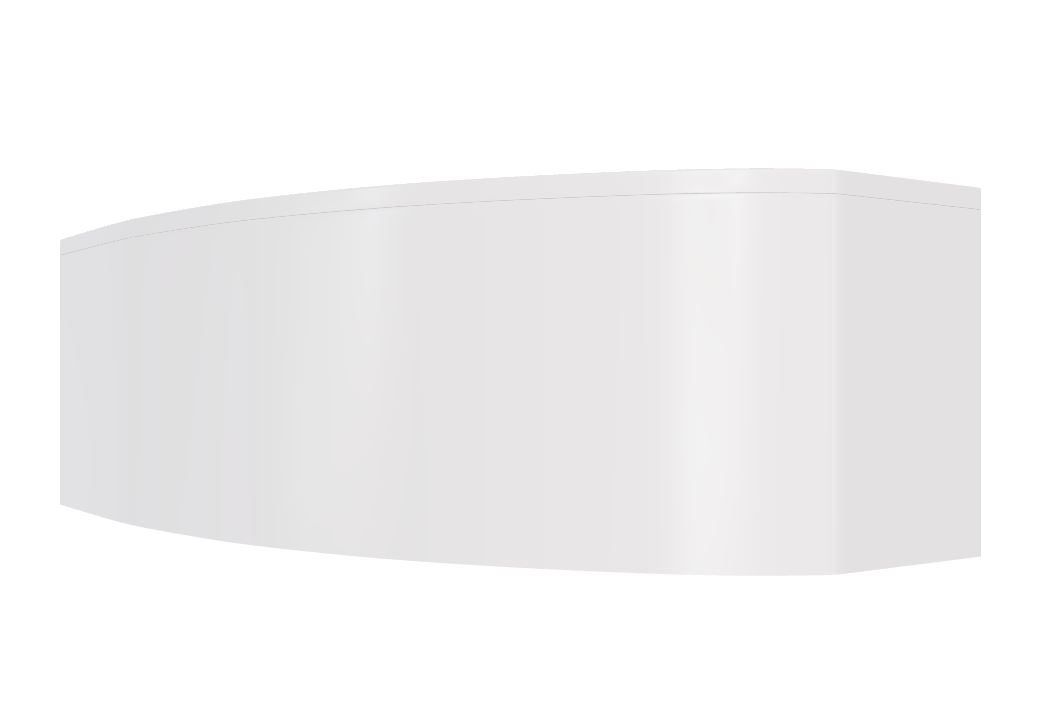 Besco RIMA 140 cm univerzális kád előlap, fehér OAR-140-NS