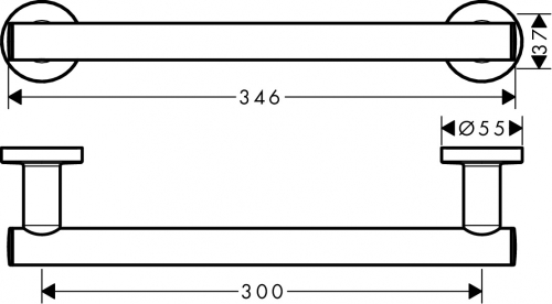 Hansgrohe Logis Universal kapaszkodó/törölközőtartó 41713000