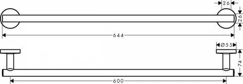 Hansgrohe Logis Universal törölközőtartó 41716000