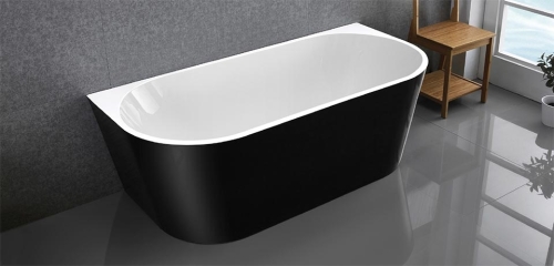 Wellis Calabria Black 170x80 cm szabadonálló kád, WK00138