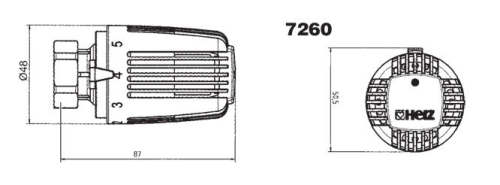 HERZ TERMOFEJ FEHÉR M28x1.5 1726006