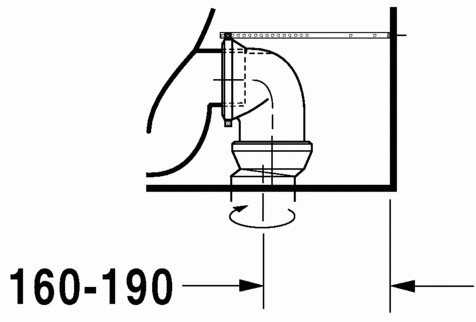 Duravit Durastyle monoblokkos wc csésze 2156090000