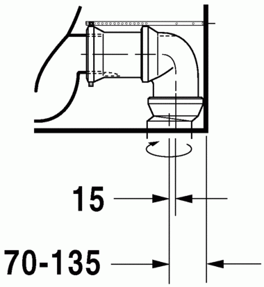 Duravit Durastyle monoblokkos wc csésze 2156090000