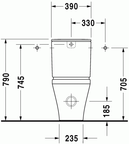 Duravit Durastyle monoblokkos wc csésze 2156090000