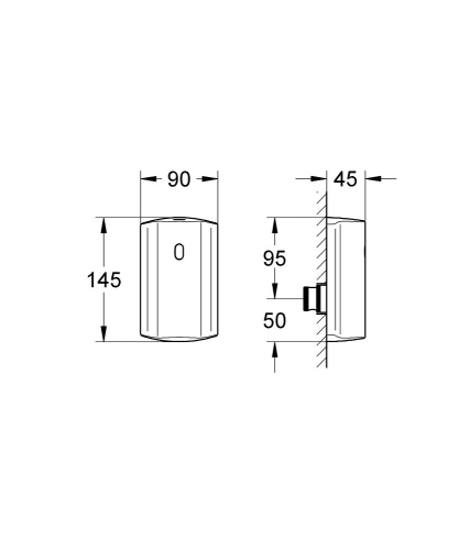 GROHE TECTRON VIZELDE VEZÉRLŐ EGYSÉG 6V-os 37751001