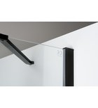 Sapho POLYSAN ZOOM LINE BLACK nyíló sarok zuhanykabin, 900x900 mm, transzparent, fekete (ZL5415B)