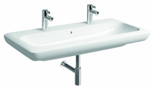 Keramag It! 100x48 cm mosdó 2 csaplyukkal Keratect felülettel (121905600)