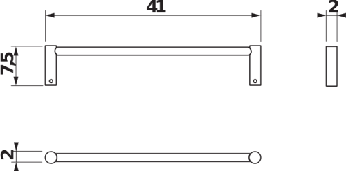 Jika Basic törölköző tartó H3813A10040001