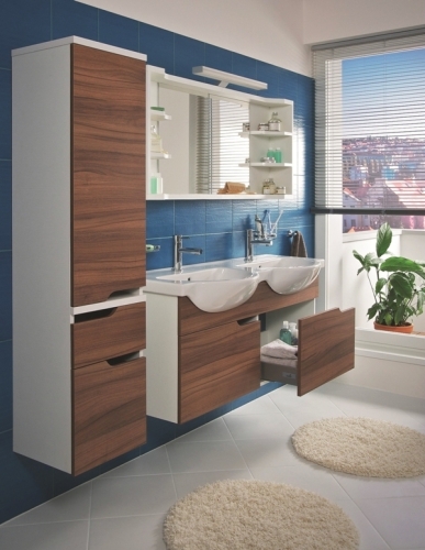 Jika Mio 130x47 cm dupla mosdó csaplyukkal Jika Perla felülettel H8147191001041 (8.1471.9.100.104.1)