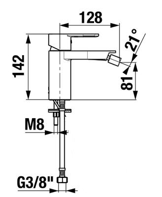 Jika Mio-N bide csaptelep leeresztő nélkül H3411V10041101
