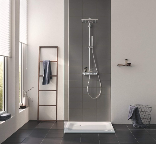 GROHE Euphoria SmartControl 310 Cube Duo termosztátos zuhanyrendszer, króm színű csaptelep felső 26508000