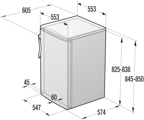 Gorenje RB4091ANW Egyajtós hűtőszekrény