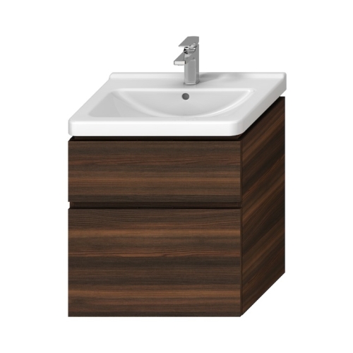 Jika Cubito Pure alsószekrény a 65 cm-es mosdóhoz 2 fiókkal, sötét fenyő H40J4244024611