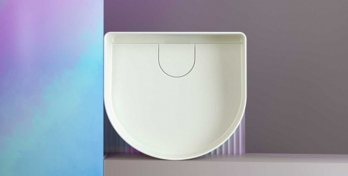 Laufen Sonar 34x34 cm pultra ültethető mosdó textúrával H8123410001121