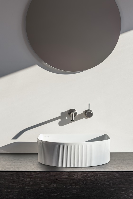 Laufen Sonar 41x36,5 cm pultra ültethető mosdó textúrával H8123430001121