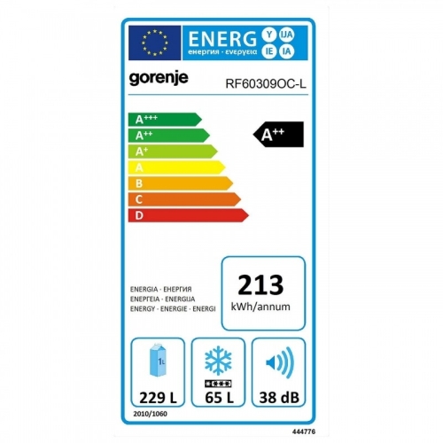 Gorenje szabadonálló felülfagyasztós hűtőszekrény, old timer, A++, pezsgő, balos RF60309OCL