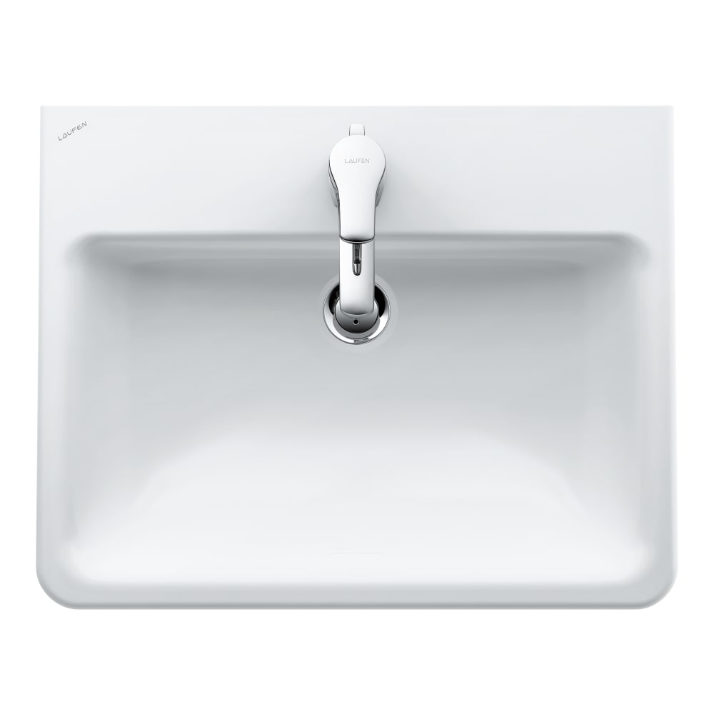 Laufen Pro S 56x44 cm beépíthető mosdó csaplyuk nélkül LCC felülettel H8189634001091 (8.1896.3.400.109.1)