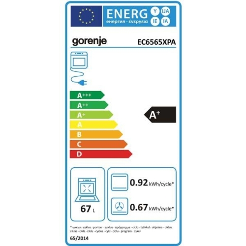 Gorenje EC6565XPA Elektromos tűzhely