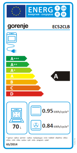 Gorenje EC52CLB Elektomos tűzhely