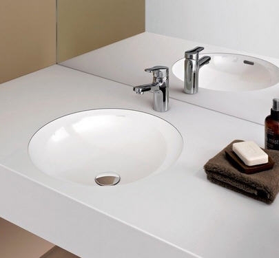 Laufen Pro 42x42 cm alulról beépíthető mosdó LCC felülettel H8189614001091 (8.1896.1.400.109.1)