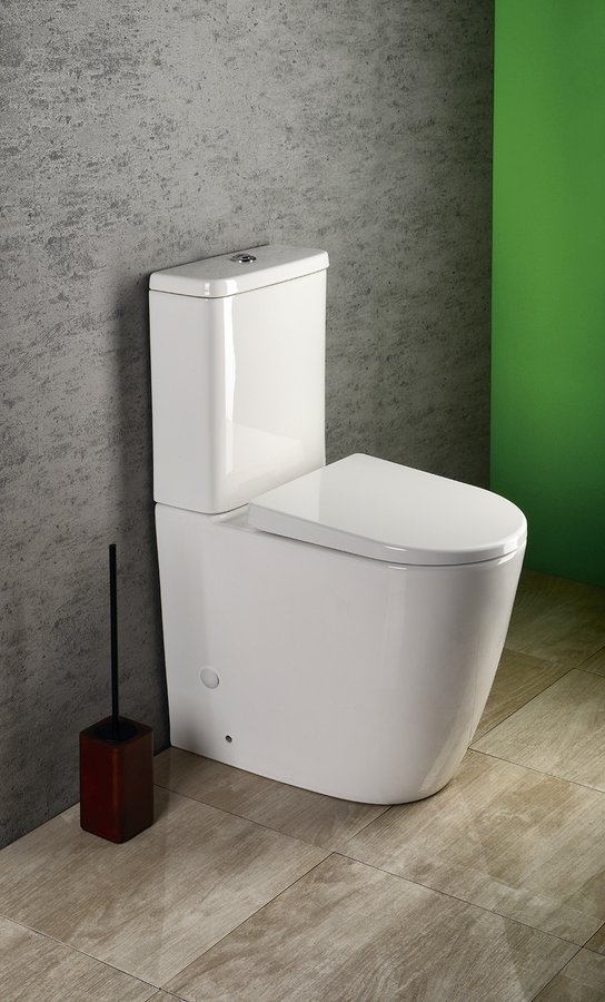 Sapho TURKU Rimless magasított monoblokkos wc, Soft-Close ülőkével (PC104)