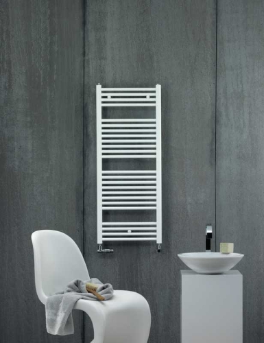 Zehnder Virando 120x60 cm egyenes fürdőszobai radiátor, fehér AB-120-060