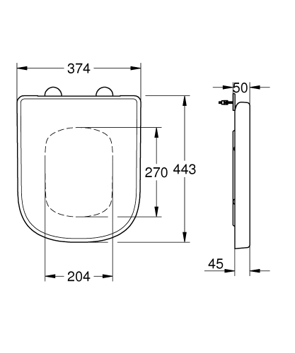 Grohe Euro Ceramic wc ülőke 39331000